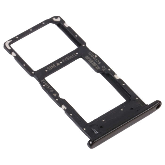SIM Card Tray + SIM Card Tray / Micro SD Card Tray for Honor 9S (Black)