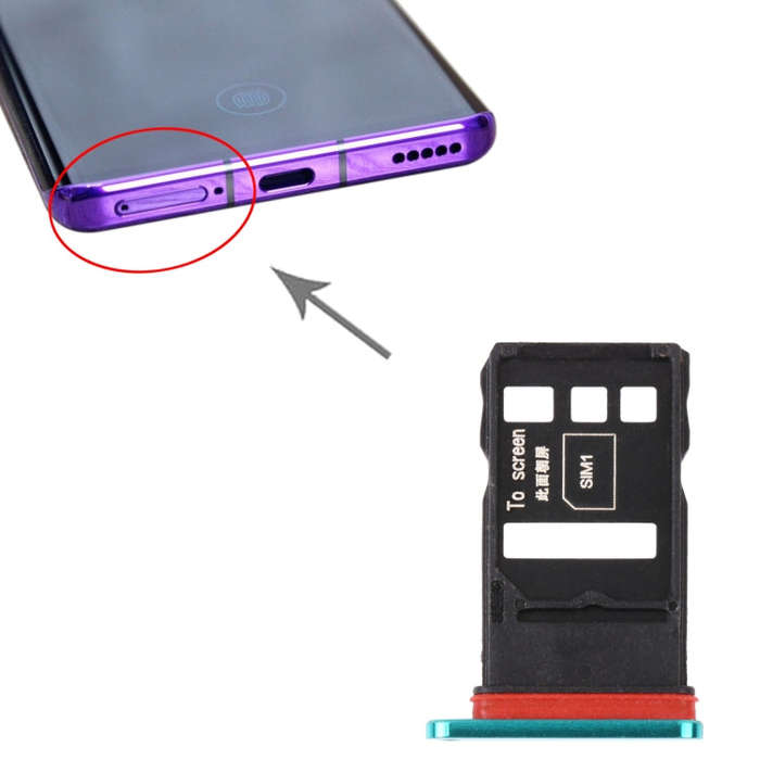 SIM Card Tray + SIM Card Tray for Honor 30 Pro (Green)