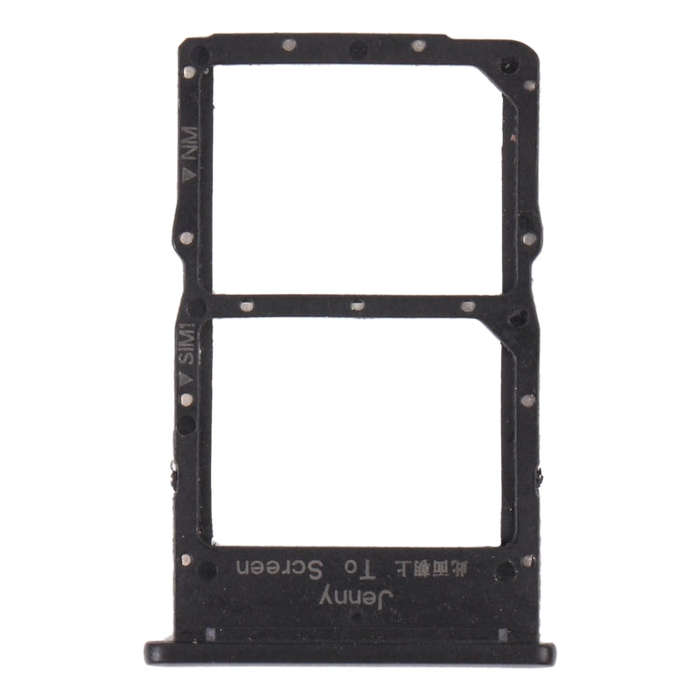 SIM Card Tray + NM Card Tray for Huawei Nova 7i (Black)