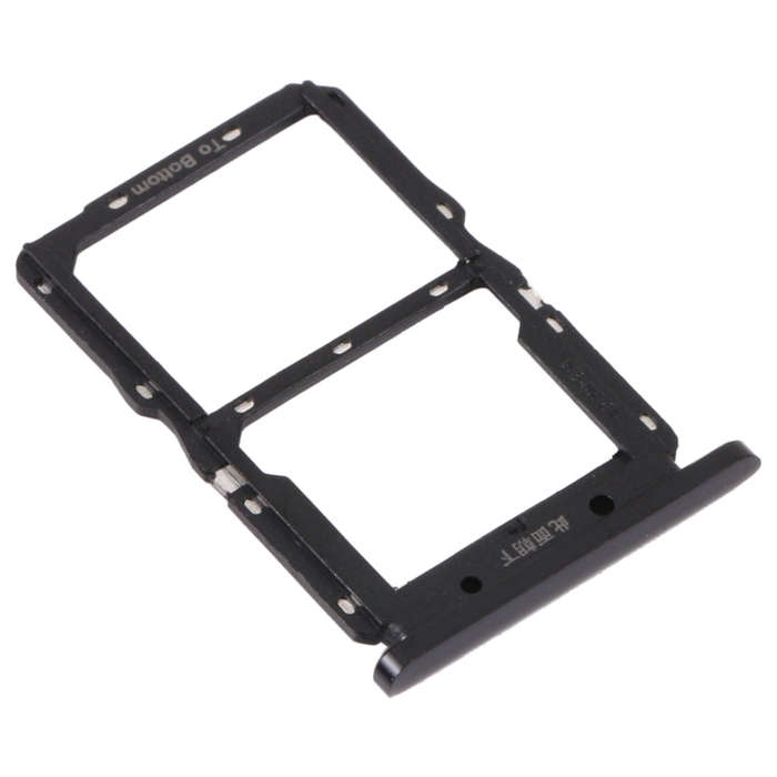 SIM Card Tray + NM Card Tray for Huawei Nova 5 Pro (Black)