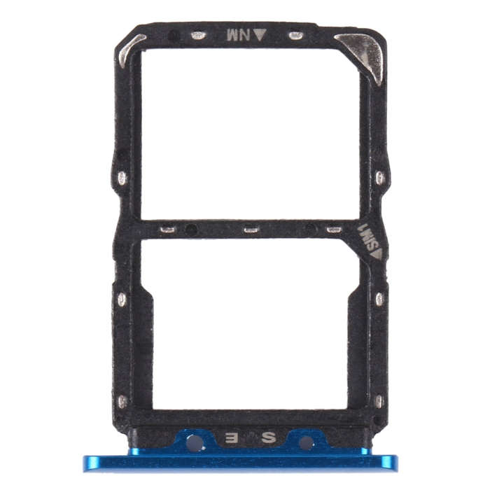 SIM Card Tray + NM Card Tray for Huawei Nova 5 Pro (Blue)