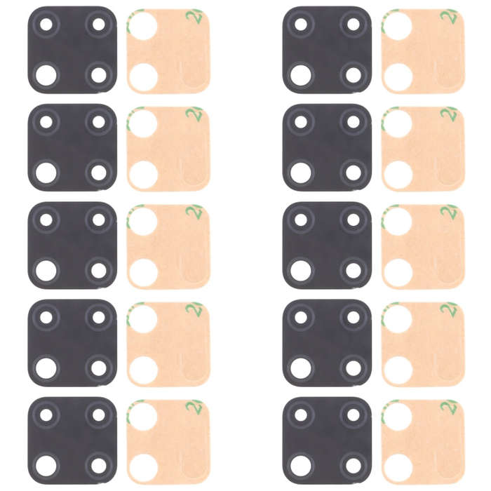 For OPPO Realme C25 RMX3193, RMX3191 10pcs Back Camera Lens
