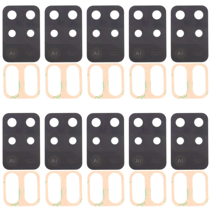 For OPPO Reno5 Lite CPH2205 10pcs Back Camera Lens