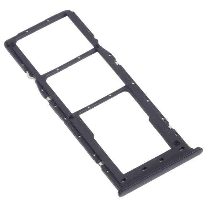 For OPPO Realme 6 Pro RMX2061, RMX2063  SIM Card Tray + SIM Card Tray + Micro SD Card Tray (Black)