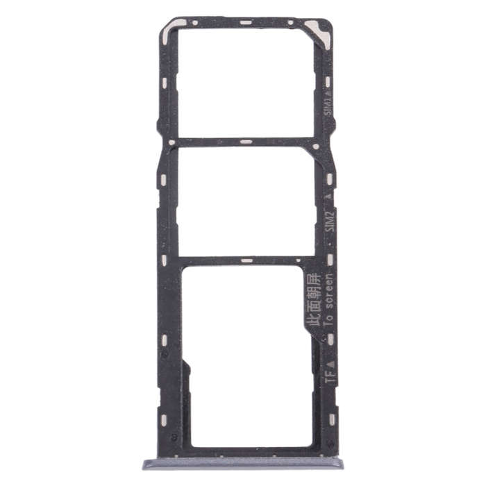 For OPPO Realme 6  SIM Card Tray + SIM Card Tray + Micro SD Card Tray (Black)