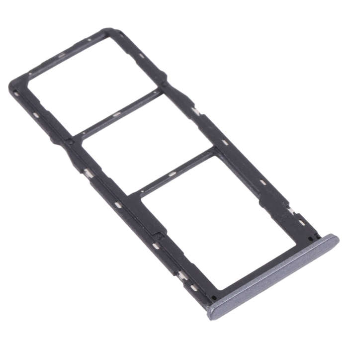 For OPPO Realme 6  SIM Card Tray + SIM Card Tray + Micro SD Card Tray (Black)