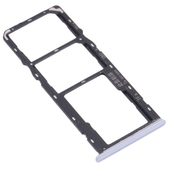 For OPPO Realme Narzo 20  SIM Card Tray + SIM Card Tray + Micro SD Card Tray (Silver)