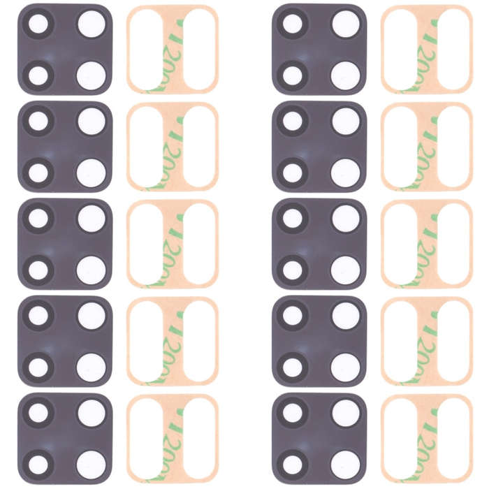 10 PCS Back Camera Lens for Xiaomi Redmi Note 9 Pro M2003J6B2G