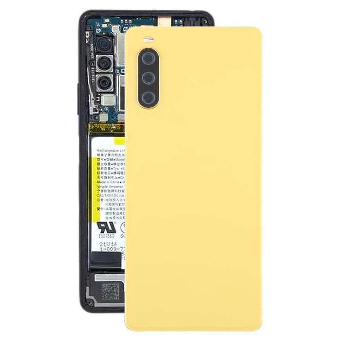 For Sony Xperia 10 III Battery Back Cover(Yellow)