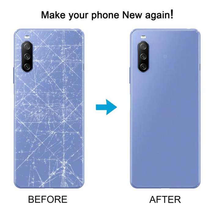 For Sony Xperia 10 III Battery Back Cover(Yellow)