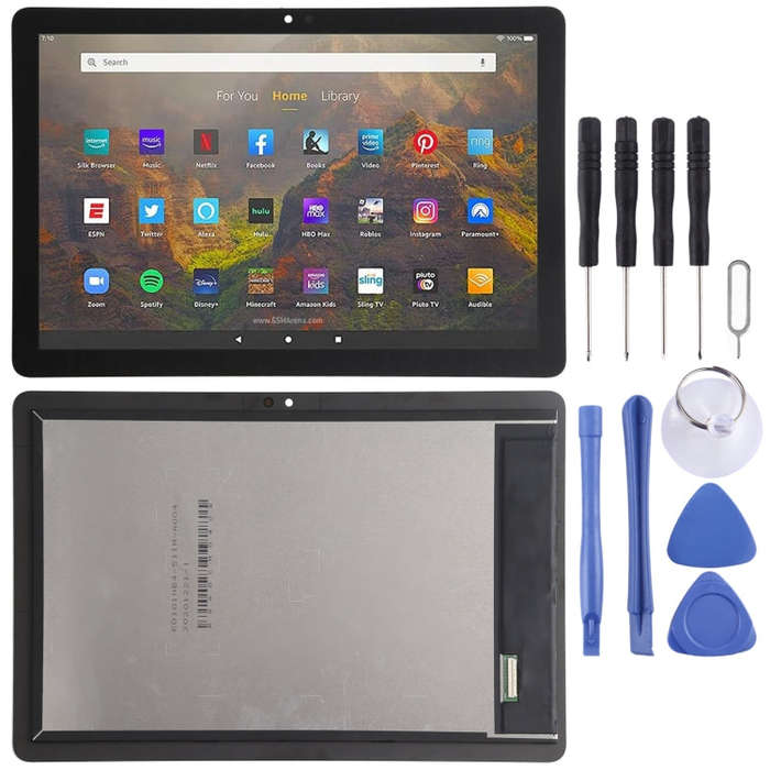 OEM LCD Screen for Amazon Fire HD 10 (2021) T76N2B T76N2P with Digitizer Full Assembly (Black)