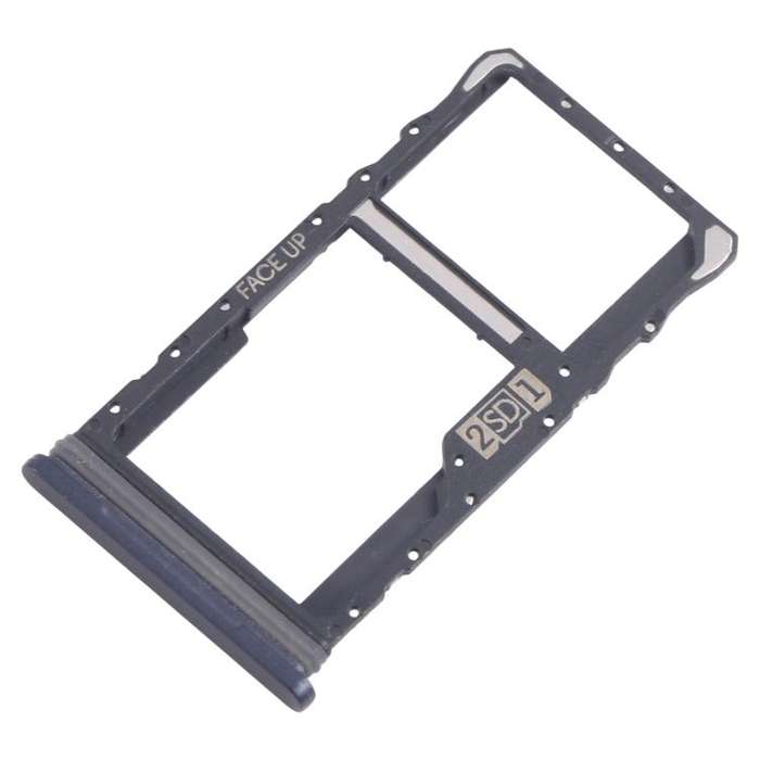 For Motorola Moto G50 SIM Card Tray + Micro SD Card Tray (Black)