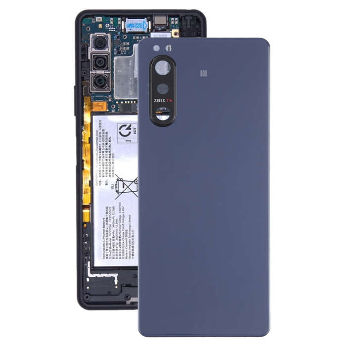 Battery Back Cover with Camera Lens Cover for Sony Xperia 5 II(Blue)