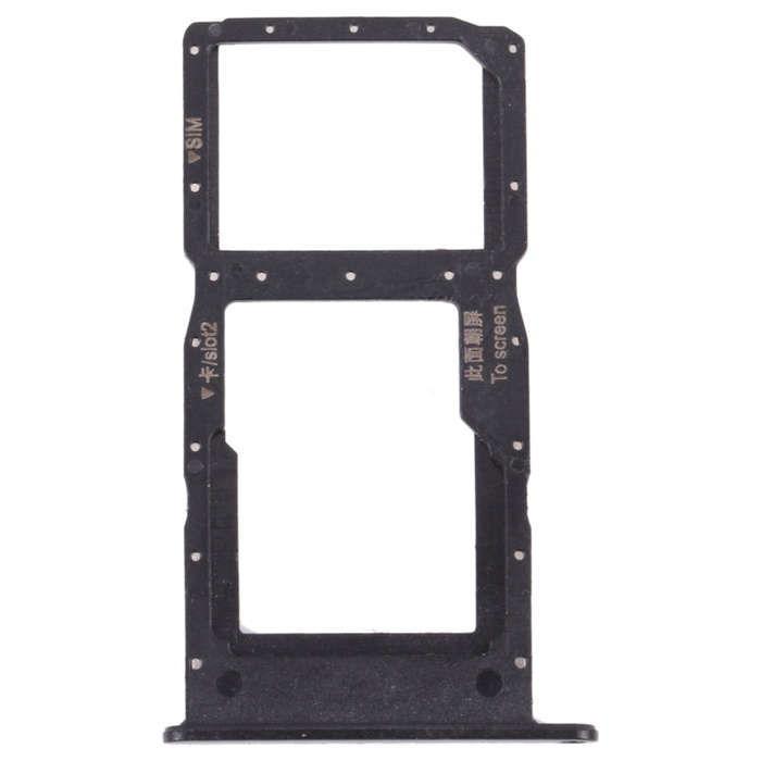 SIM Card Tray + SIM Card Tray / Micro SD Card Tray for Huawei Enjoy 20 5G (Black)
