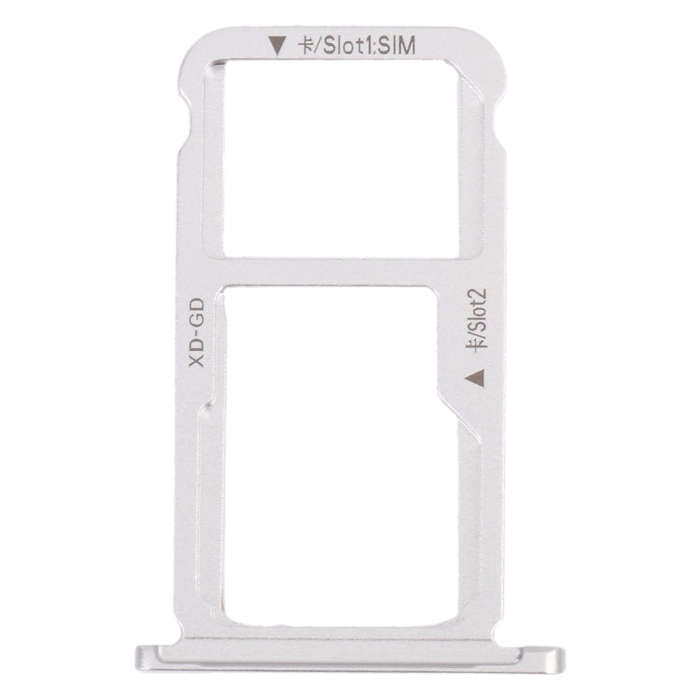 SIM Card Tray + SIM Card Tray / Micro SD Card Tray for Honor Mate 9 Lite (Silver)