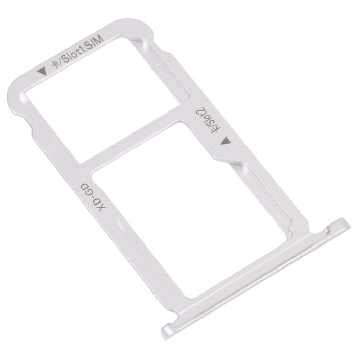SIM Card Tray + SIM Card Tray / Micro SD Card Tray for Honor Mate 9 Lite (Silver)