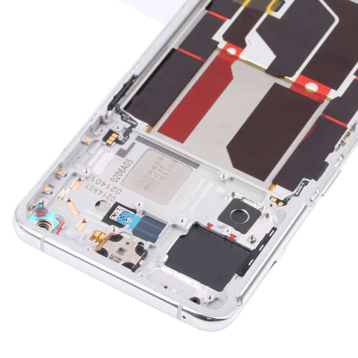 For OnePlus 10 Pro NE2210 Digitizer Full Assembly with Frame Original LCD Screen (Silver)