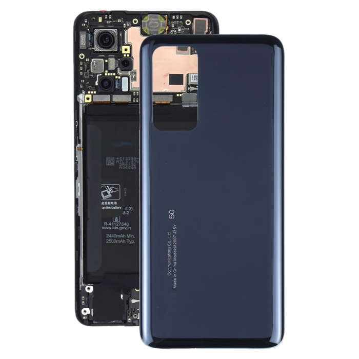Glass Battery Back Cover for Xiaomi Mi 10T / Mi 10T Pro(Black)