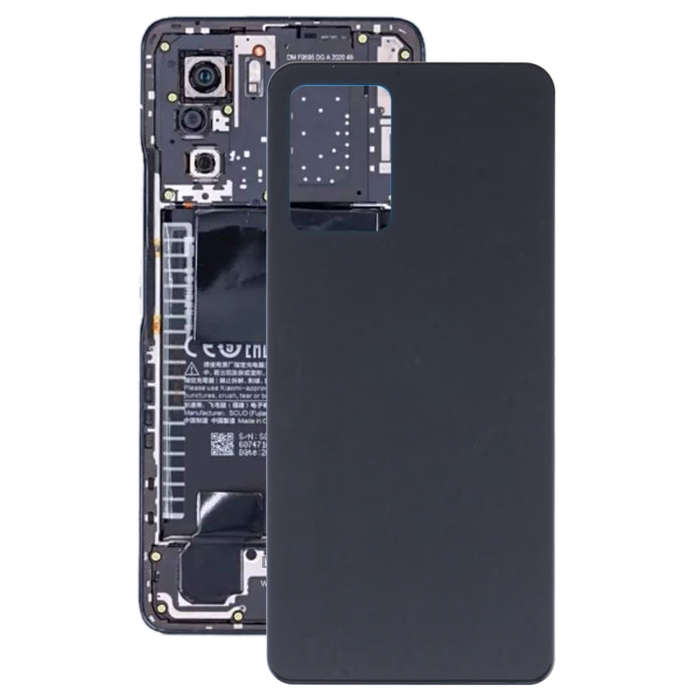 Glass Battery Back Cover for Xiaomi Redmi K40s(Black)