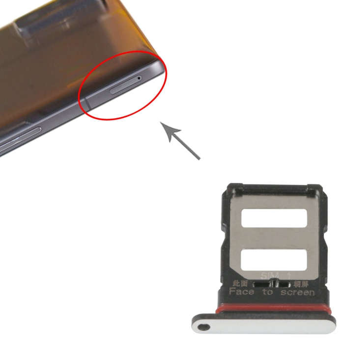 SIM Card Tray + SIM Card Tray For Xiaomi Poco F4 GT (Silver)