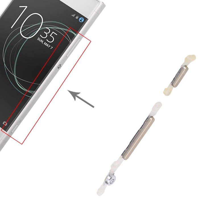 Original Side Keys for Sony XPeria XA1 (Gold)
