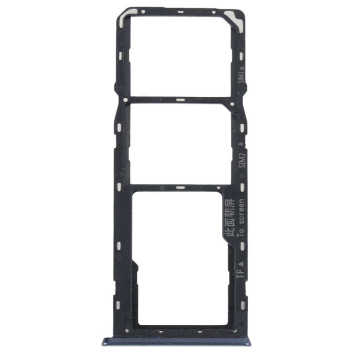 For OPPO A16K SIM Card Tray + SIM Card Tray + Micro SD Card Tray (Black)