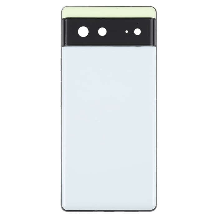 For Google Pixel 6 Battery Back Cover with Middle Frame(White)