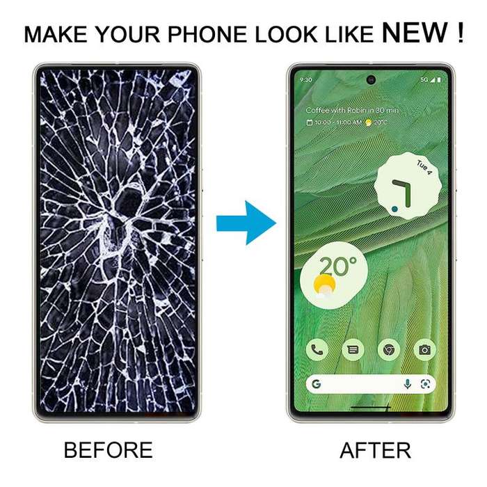 For Google Pixel 7 GVU6C GQML3 Original AMOLED LCD Screen Digitizer Full Assembly with Frame (Black)