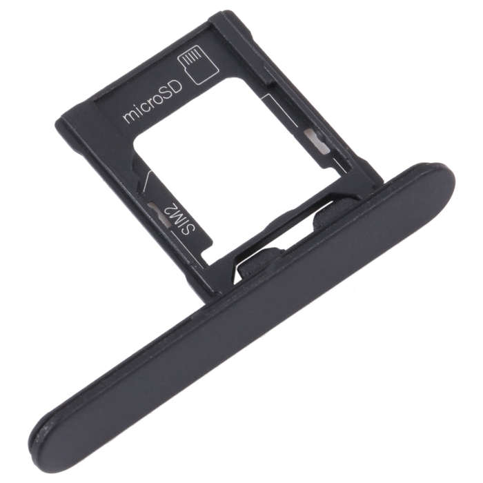 For Sony Xperia XZ1 Compact Original SIM Card Tray + Micro SD Card Tray (Black)