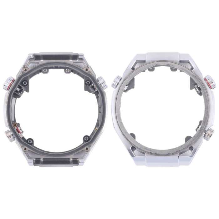 Original LCD Screen Frame Bezel Plate For Huawei Watch Ultimate(Silver)