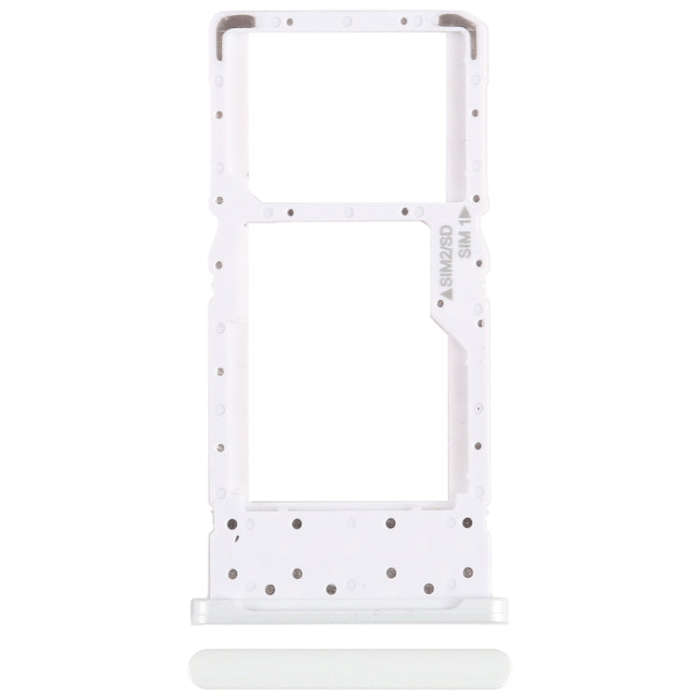 For Nokia X10 Original SIM + SIM / Micro SD Card Tray (White)