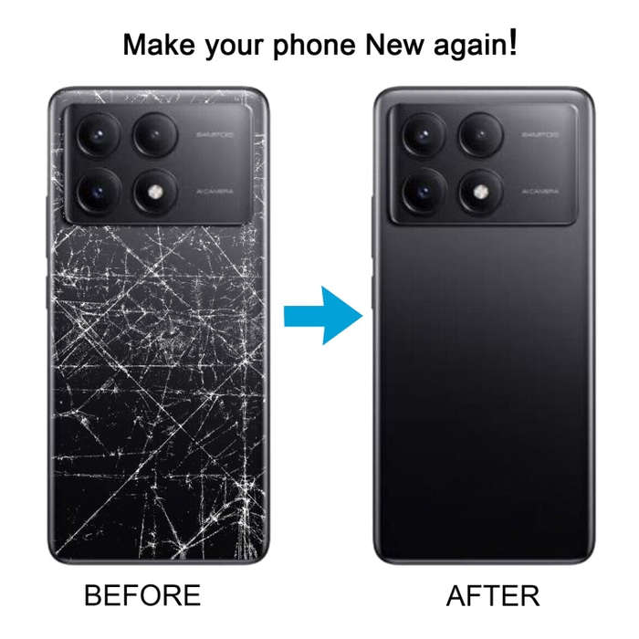 For Xiaomi Redmi K70E Original Battery Back Cover(Purple)
