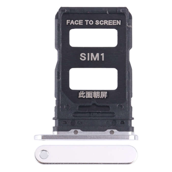 For Xiaomi 14 SIM Card Tray + SIM Card Tray (Silver)