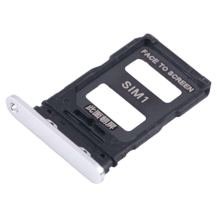 For Xiaomi 14 SIM Card Tray + SIM Card Tray (Silver)