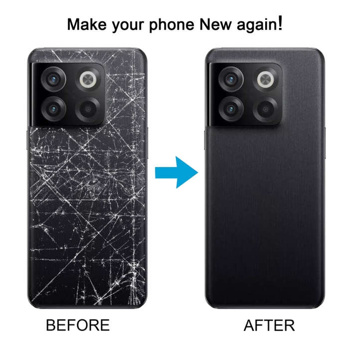For OnePlus 10T Battery Back Cover with Camera Lens Cover(Green)