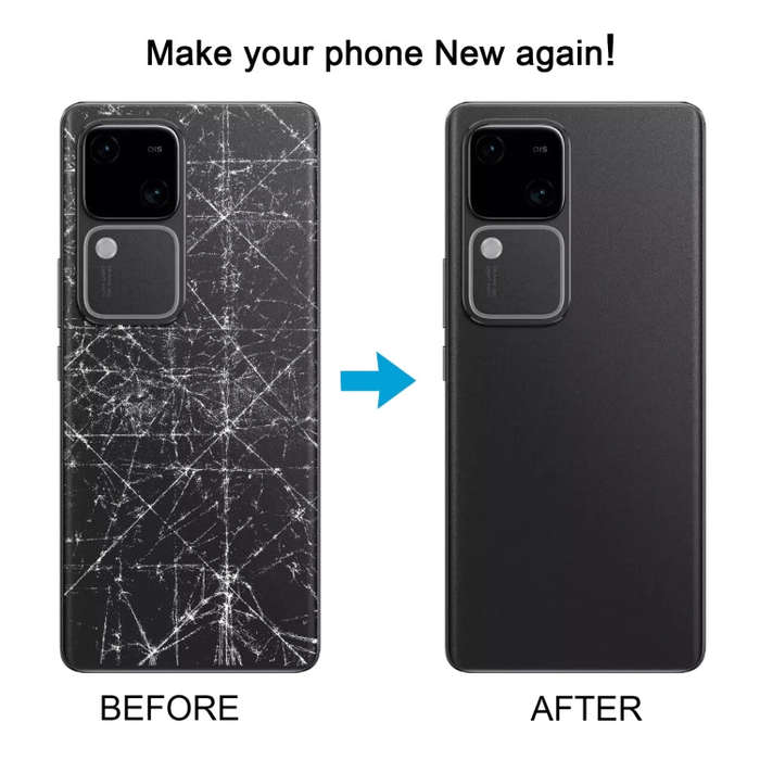 For vivo V30 Battery Back Cover with Camera Lens Cover(Blue)