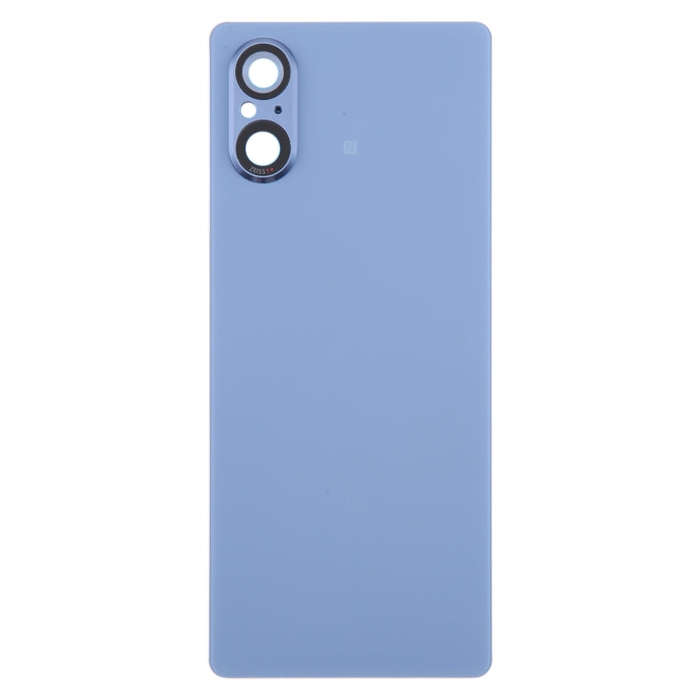 For Sony Xperia 5 V Battery Back Cover with Camera Lens Cover(Blue)