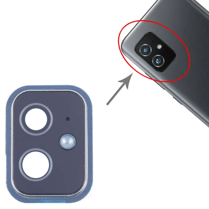 For Asus Zenfone 8 ZS590KS Camera Lens Cover (Silver)