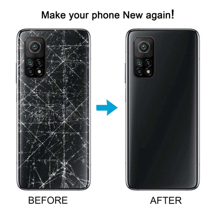 For Xiaomi Redmi K30S Glass Battery Back Cover(Black)
