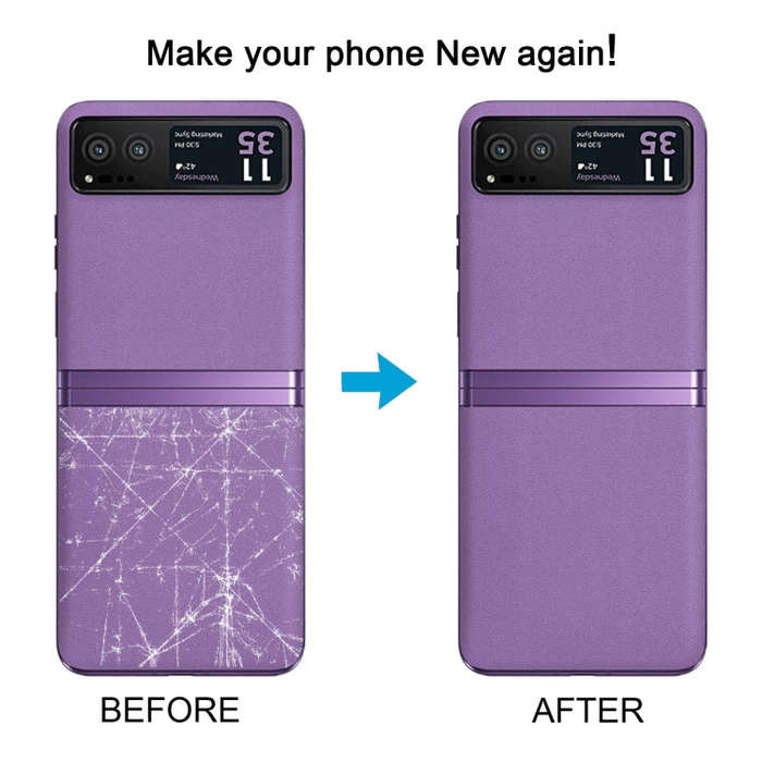 For Motorola Razr 40 Original Lower Part Battery Back Cover(Pink)