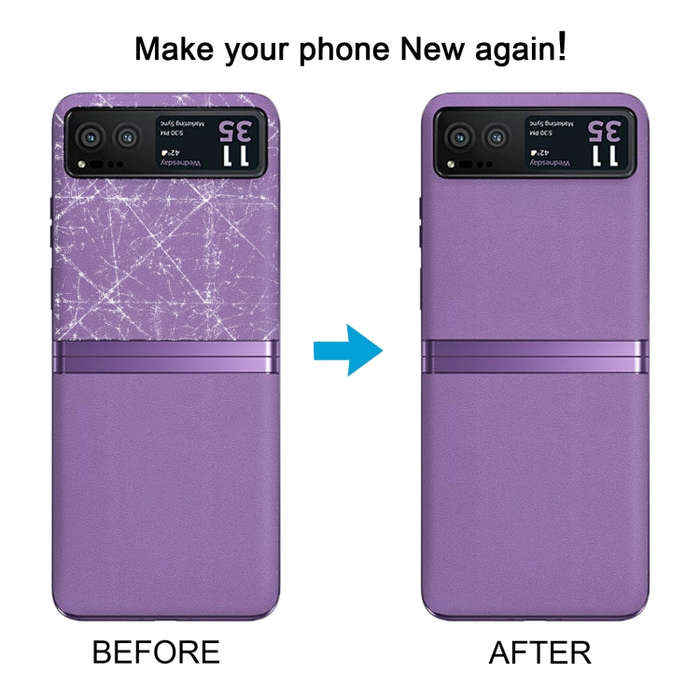 For Motorola Razr 40 Original Upper Part Battery Back Cover (Purple)