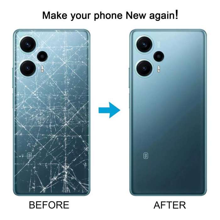 For Xiaomi Poco F5 Original Battery Back Cover(White)