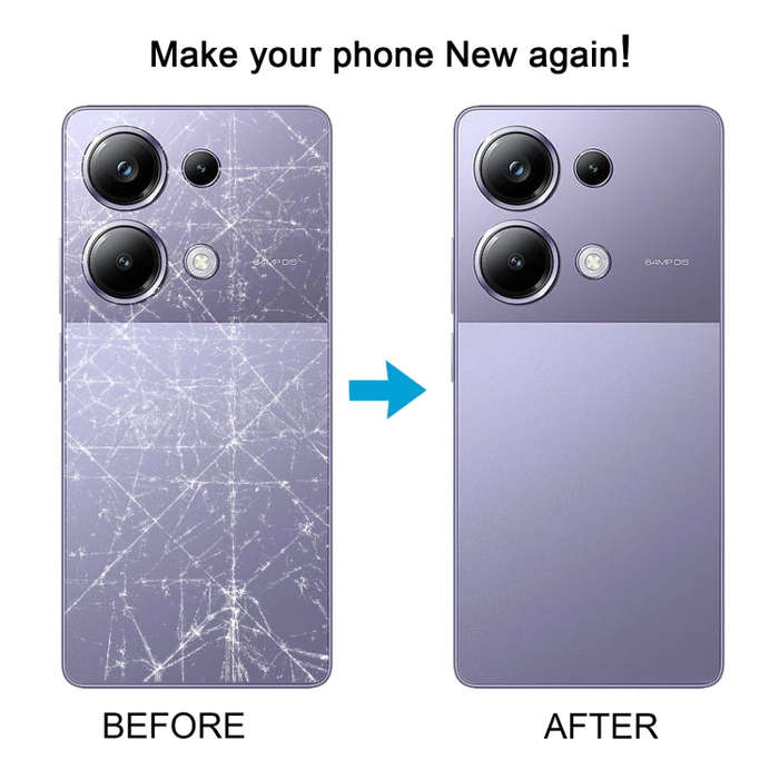 For Xiaomi Poco M6 Pro 4G Original Battery Back Cover(Blue)