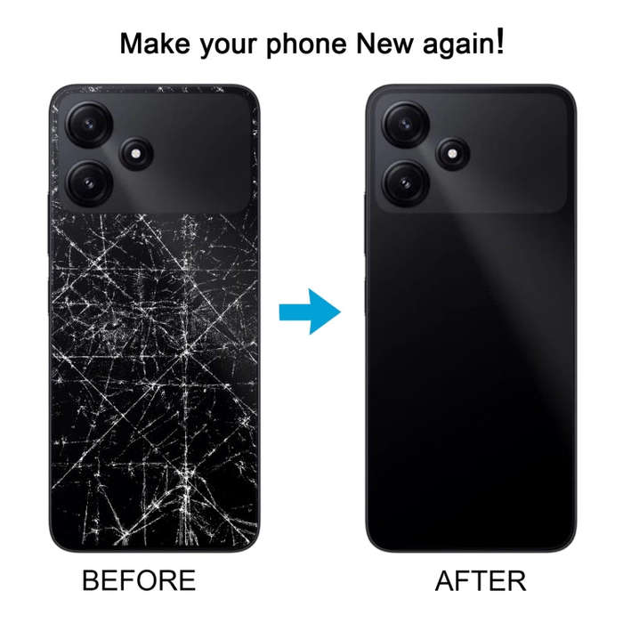 For Xiaomi Poco M6 5G Original Battery Back Cover(Blue)