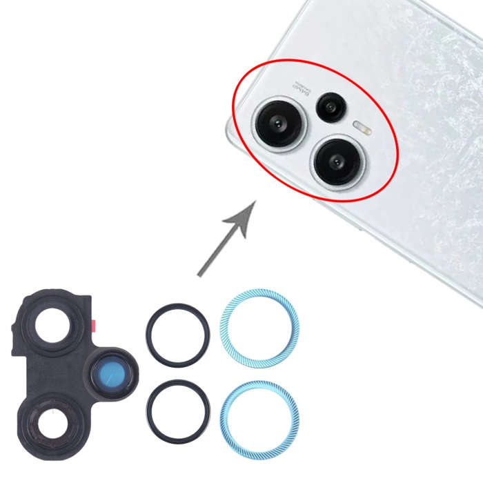 For Xiaomi Redmi Note 12 Turbo Camera Lens Cover (Blue)