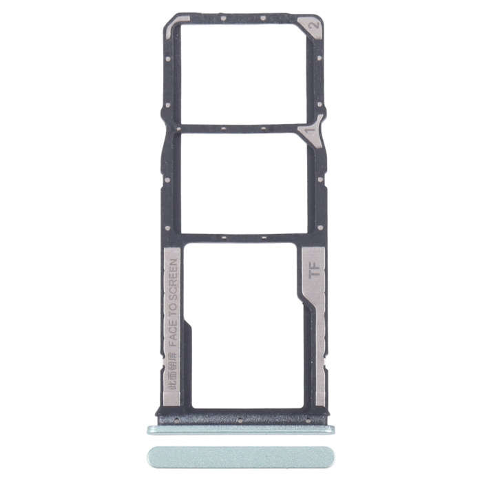 For Xiaomi Redmi 13R Original SIM Card Tray + SIM Card Tray + Micro SD Card Tray (Green)