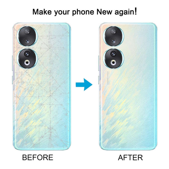 For Honor 90 Battery Back Cover with Camera Lens(Blue)