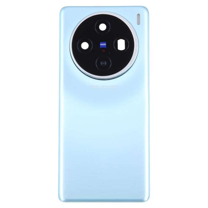 For vivo X100 Battery Back Cover with Camera Lens Cover(Blue)