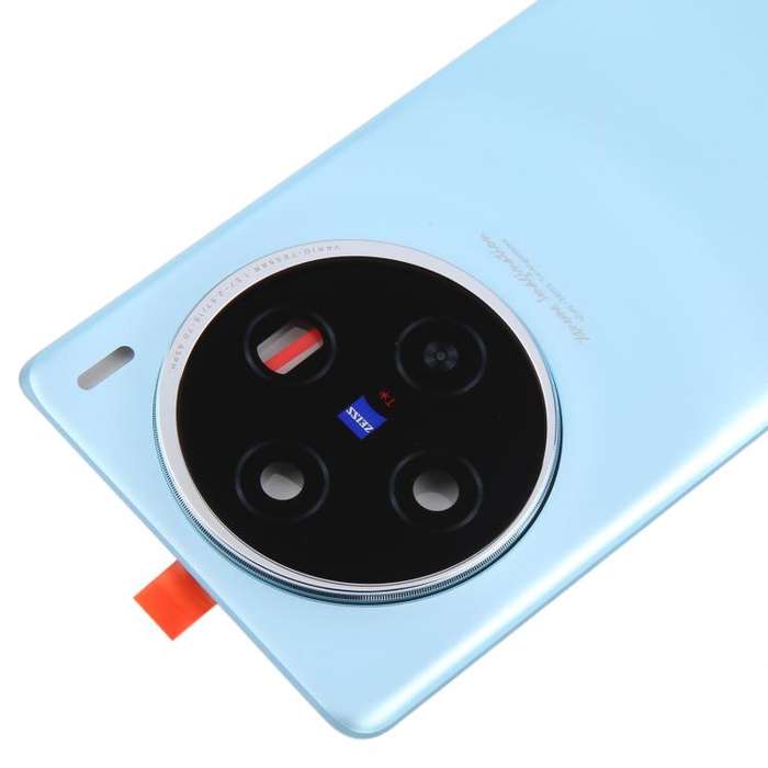For vivo X100 Battery Back Cover with Camera Lens Cover(Blue)