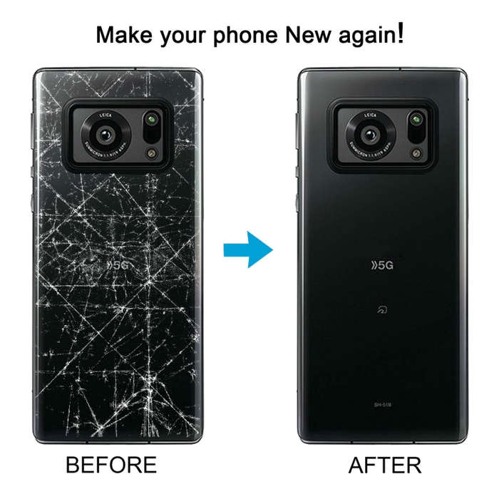 For Sharp Aquos R6 Original Battery Back Cover(Black)
